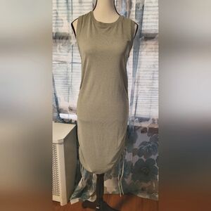 Elegant Sage Sleeveless Dress